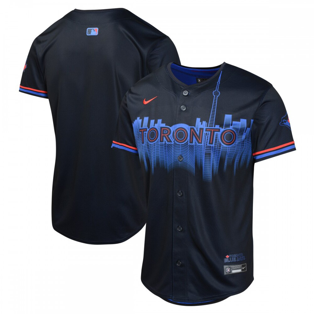 Toronto Blue Jays Youth 2024 City Connect Limited Jersey - Black-Pro Kit Vault | Brand New 26/27 Sports Jerseys